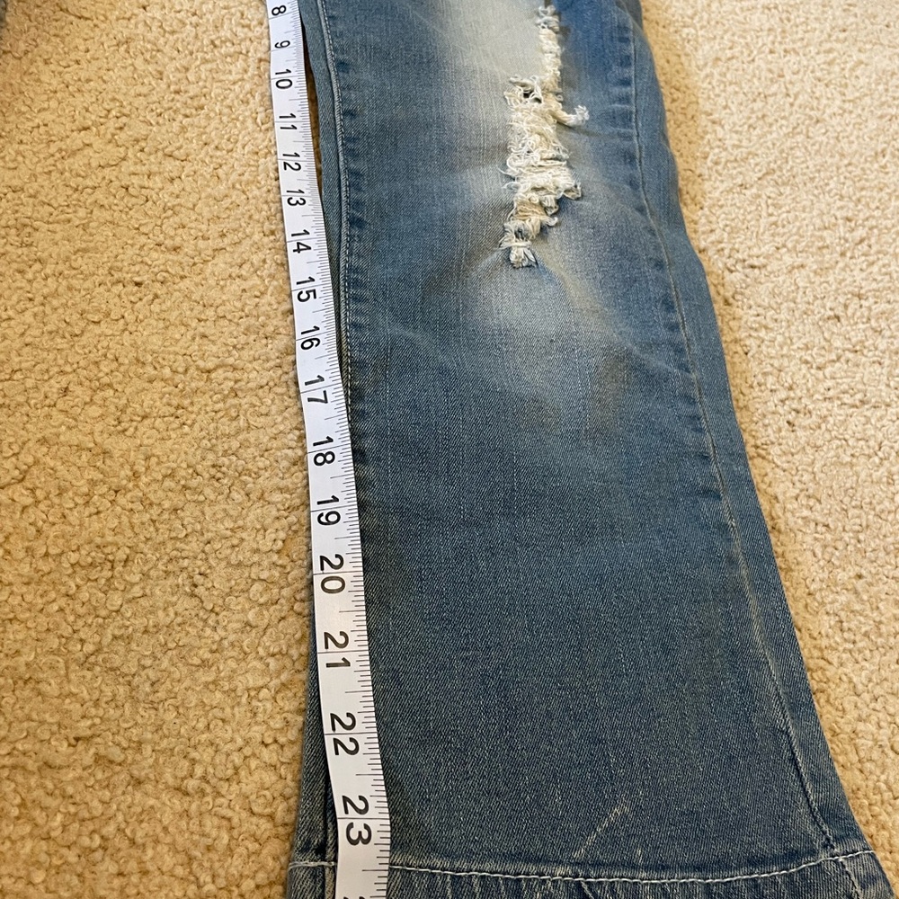 Red Rivet Wide Leg Jeans - Short - Picture 6 of 6